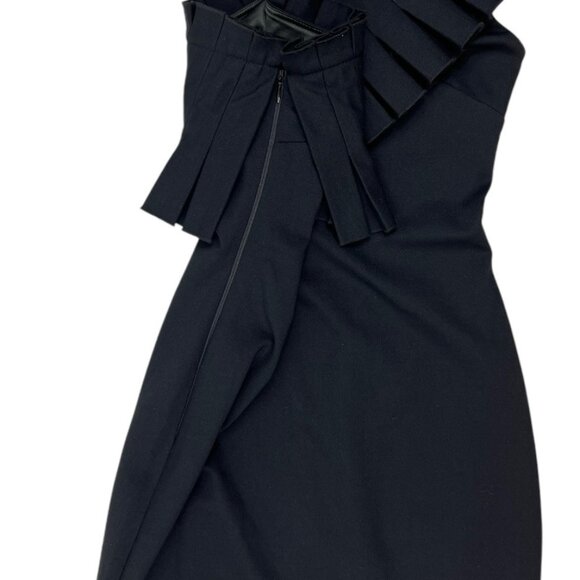Ted Baker London Black Laylahi  Pleated One Shoulder Dress Size Ted 1 (US 4) NWT - Picture 5 of 16
